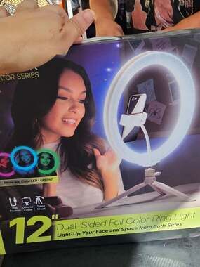 Vivitar Creator Series 12 Inch Dual-Sided Full Color Ring Light